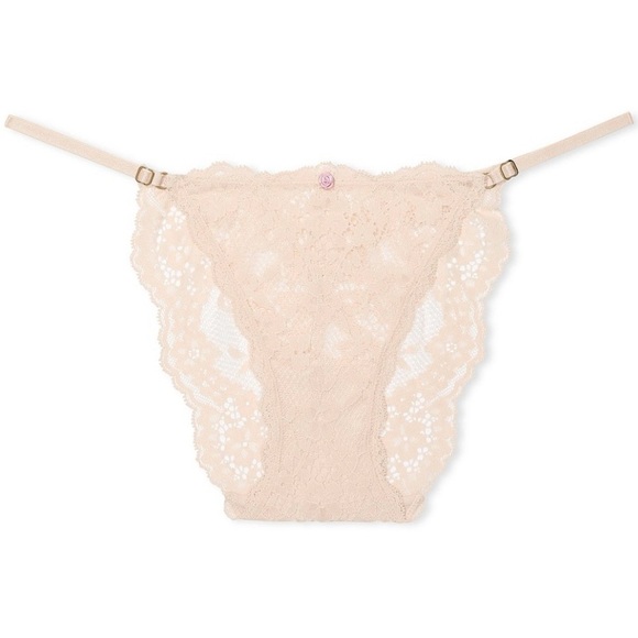 Victoria’s Secret Smooth & Lace Mini String Bikini Panty- M- NWT - Picture 1 of 3